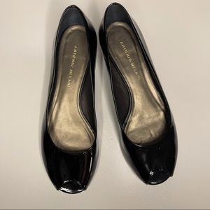 Antonio Melani peep toe flats
